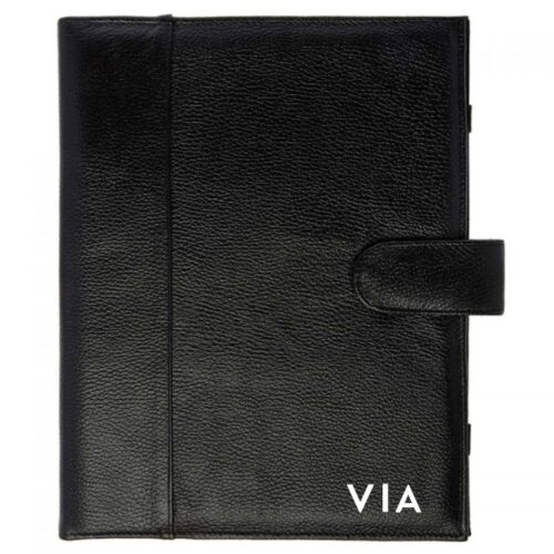 carpeta de piel personalizada con nombre iniciales tamaño carta