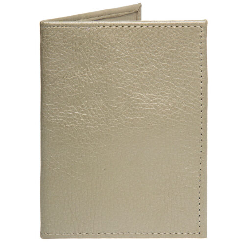 porta pasaporte mujer dorado
