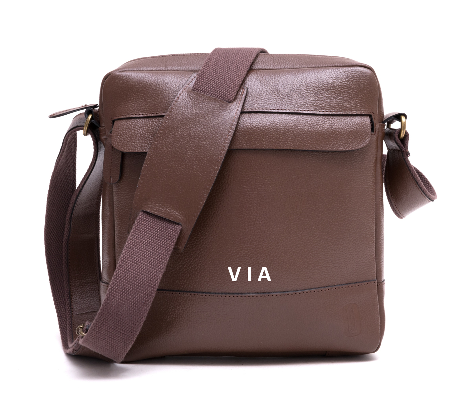 Bandolera café de piel weekender Personalizado